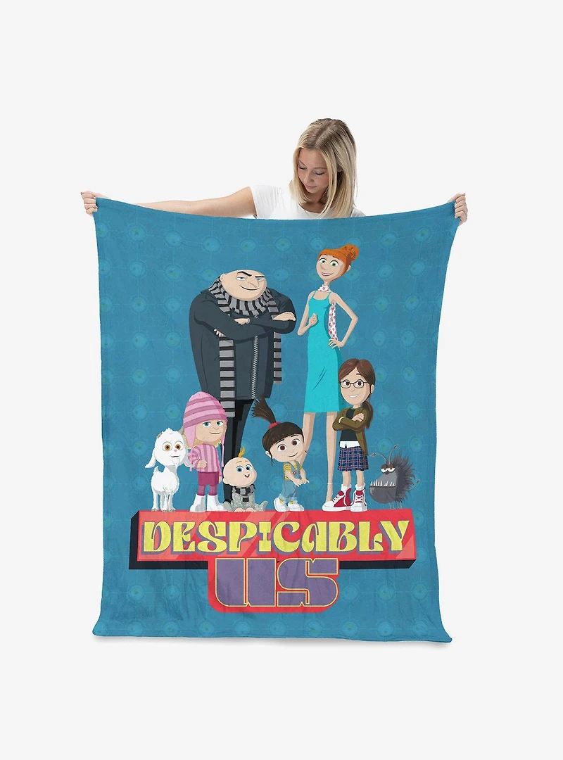 Despicable Me 4 Despicably Us Cloud Throw Blanket