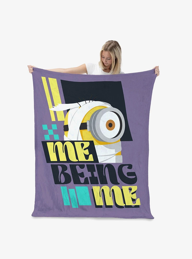 Despicable Me 4 Me Being Me Cloud Throw Blanket