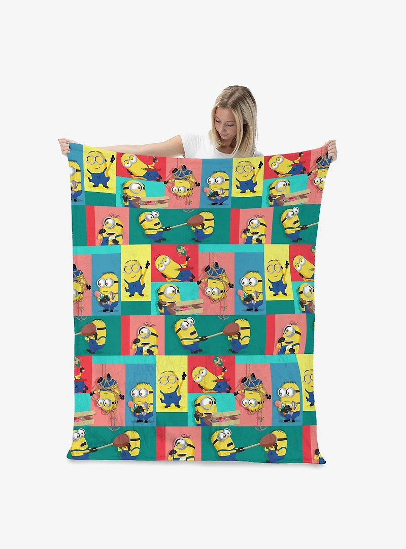 Despicable Me 4 Shenanigans Cloud Throw Blanket