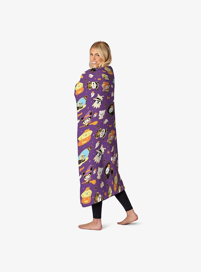 Hello Kitty Halloween Gold Silk Touch Throw Blanket