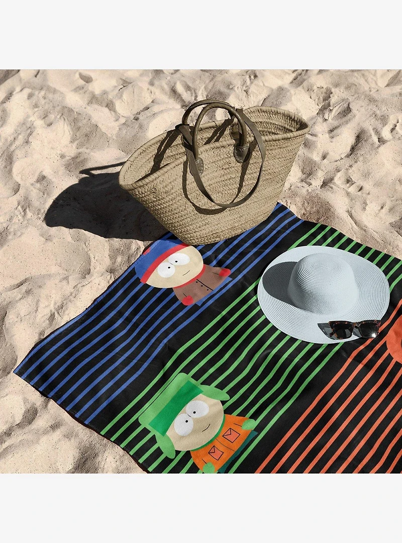 South Park Class Picture + Stripe 2-Pack Beach Towel