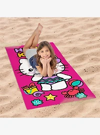 Hello Kitty Hello Beach Microfiber Beach Towel