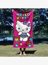 Hello Kitty Hello Beach Microfiber Beach Towel