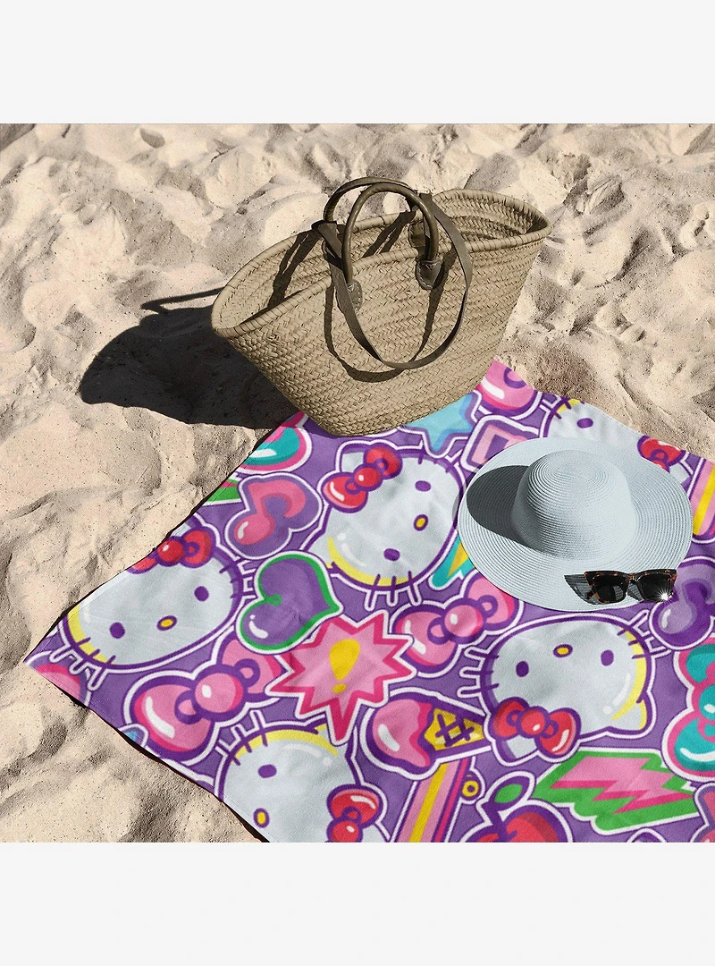 Hello Kitty Cherry Summer Microfiber Beach Towel