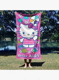 Hello Kitty Vacay Kitty Microfiber Beach Towel