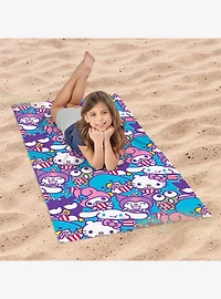 Hello Kitty & Friends Popcorn Party Microfiber Beach Towel