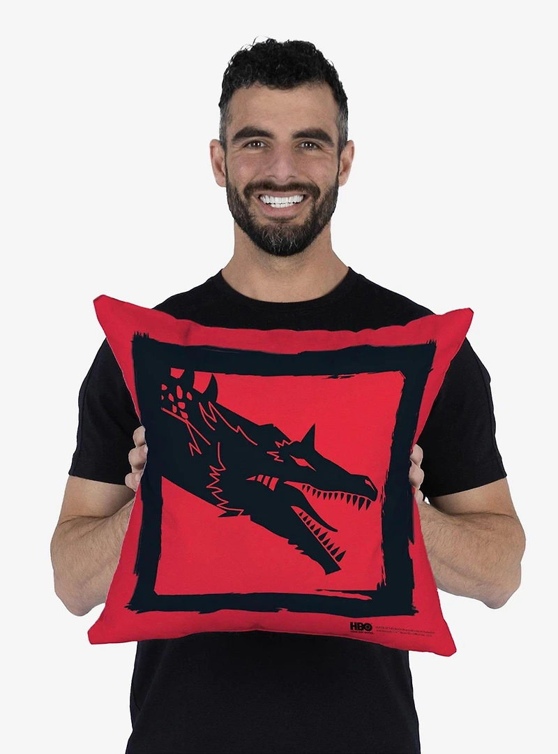 Game of Thrones Year of the Dragon Red Dragon Throw Pillow