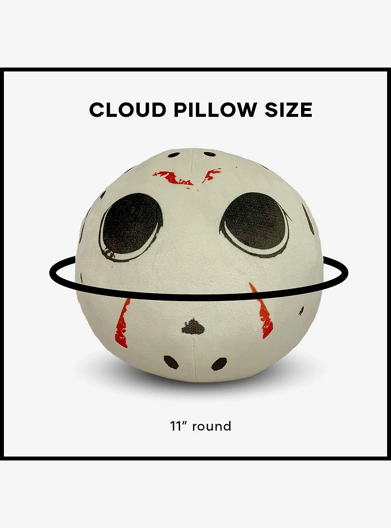 Friday 13th Jason Mask Travel Cloud Pillow