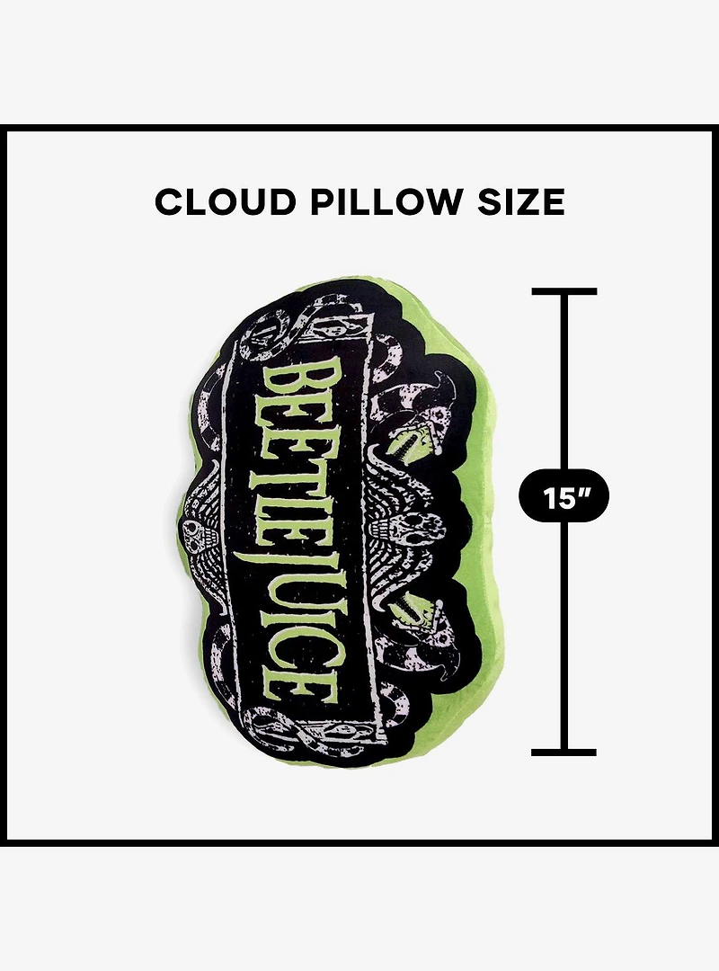 Beetlejuice Beetlejuice Logo Travel Cloud Pillow