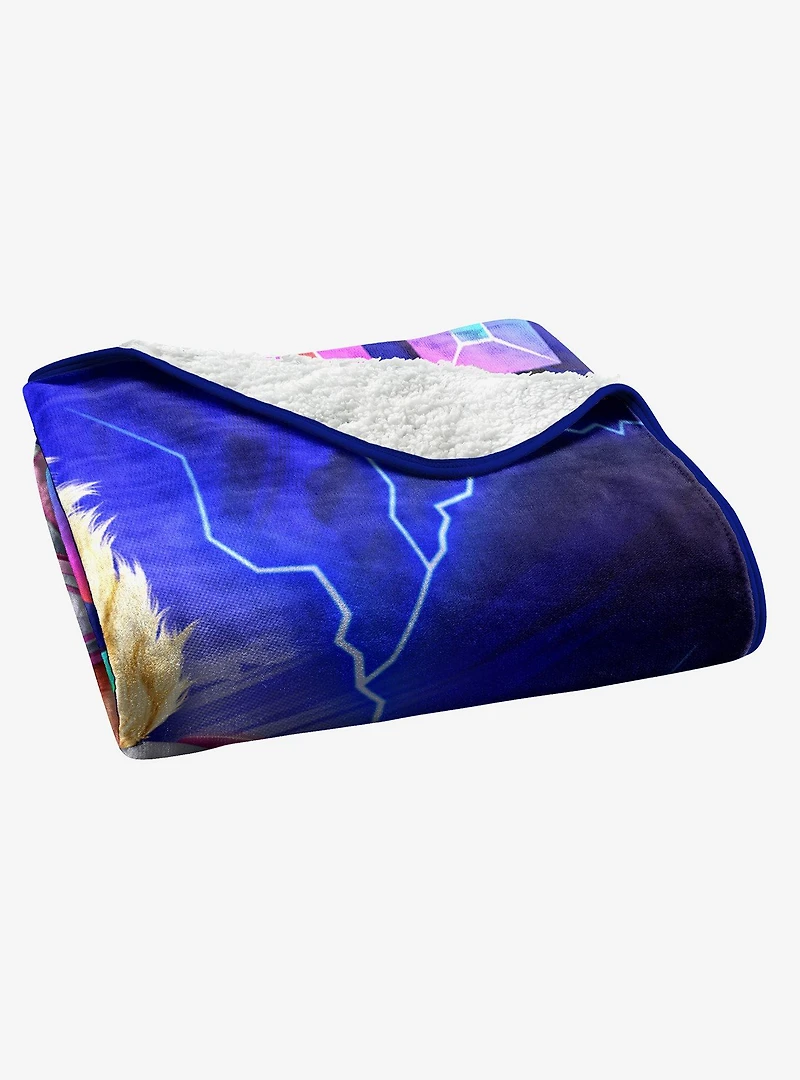 Paw Patrol Mov Mighty Trio Silk Touch Sherpa Throw Blanket