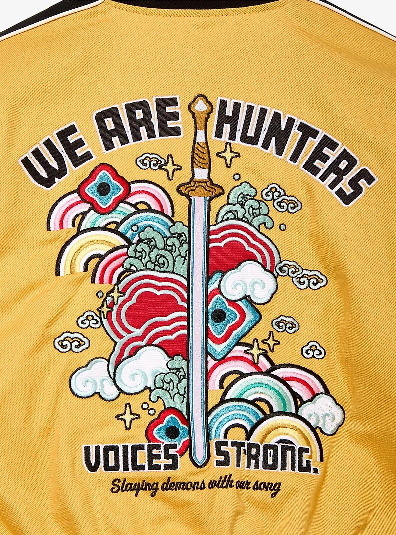 KPop Demon Hunters Rumi Women's Plus Cropped Racing Jacket - BoxLunch Exclusive