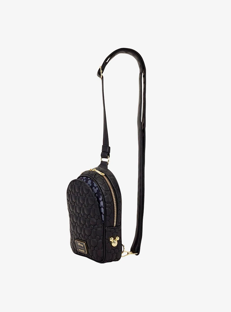 Loungefly Disney Mickey Mouse Silhouette Crossbody Sling Bag