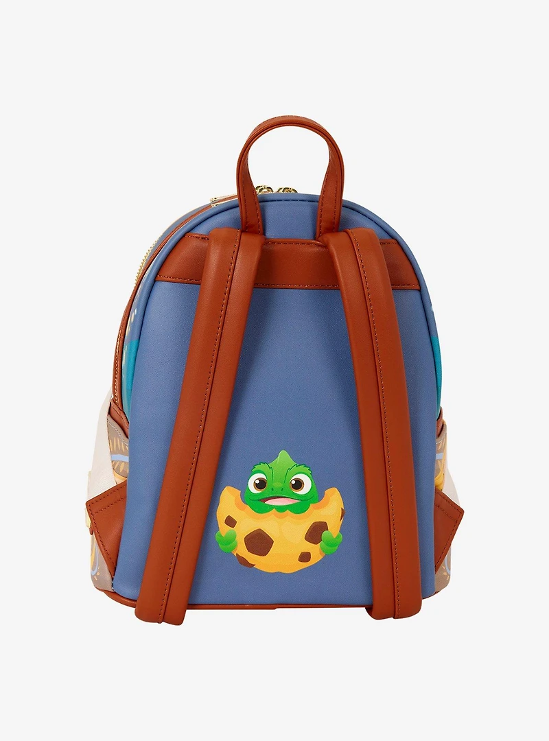 Loungefly Disney Tangled Rapunzel Glow-in-the-Dark Pin Display Mini Backpack