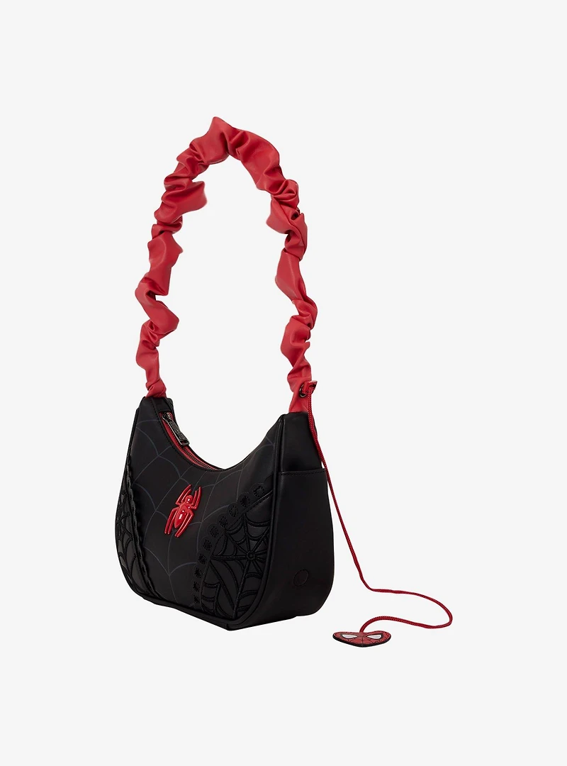 Loungefly Marvel Spider-Man Black Webs Crossbody Bag