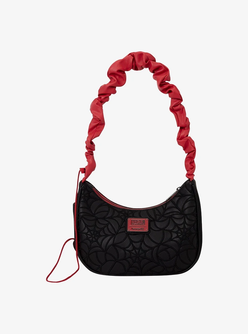 Loungefly Marvel Spider-Man Black Webs Crossbody Bag