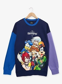 Disney Kingdom Hearts Color Block Crewneck — BoxLunch Exclusive