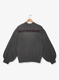 Her Universe DC Comics Supergirl Ombré Logo Bishop Sleeve Women's Plus Sweater - BoxLunch Exclusive