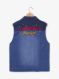 Her Universe DC Comics Supergirl Embroidered Women's Denim Vest - BoxLunch Exclusive