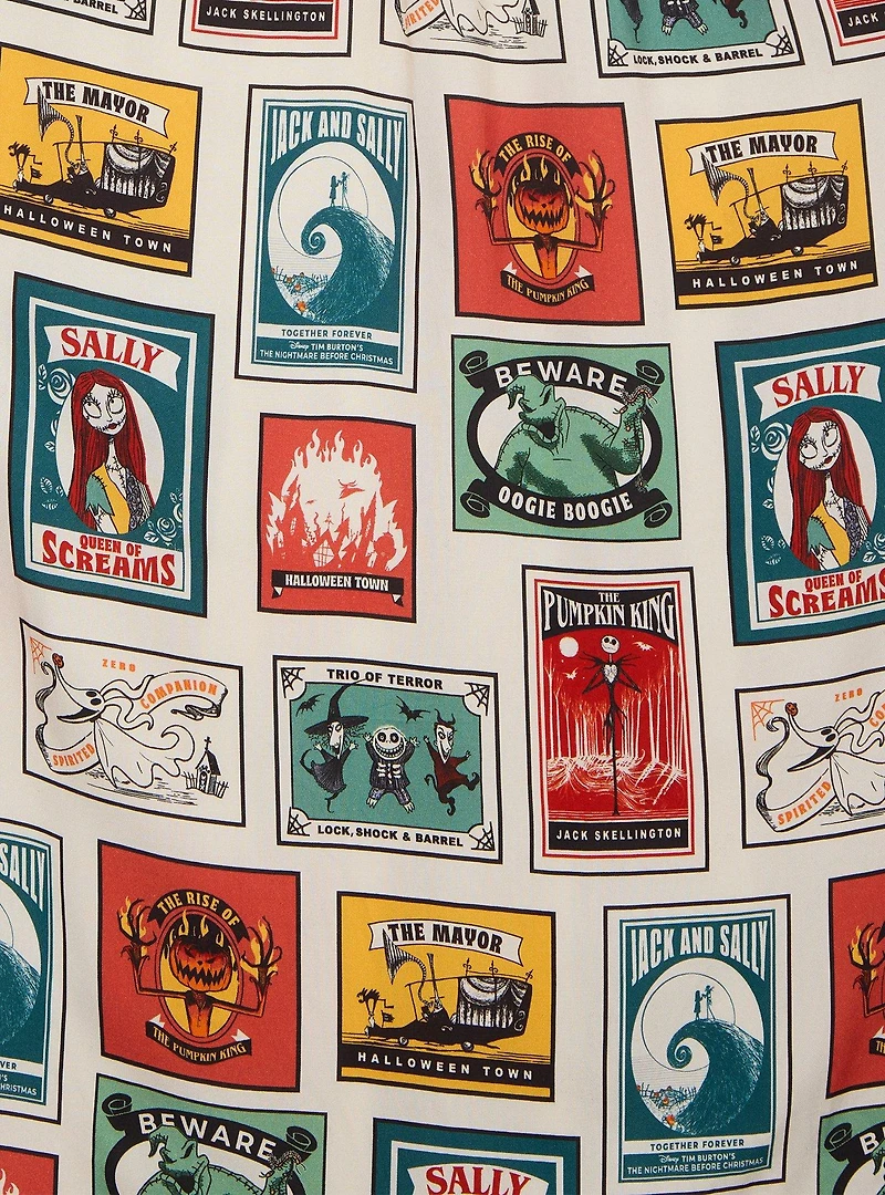Disney The Nightmare Before Christmas Character Postcards Allover Print Plus Maxi Dress - BoxLunch Exclusive