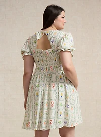 Harry Potter Herbology Plants Allover Print Plus Dress - BoxLunch Exclusive