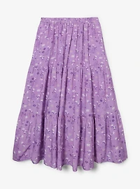 Disney Tangled Rapunzel Floral Allover Print Plus Maxi Skirt - BoxLunch Exclusive