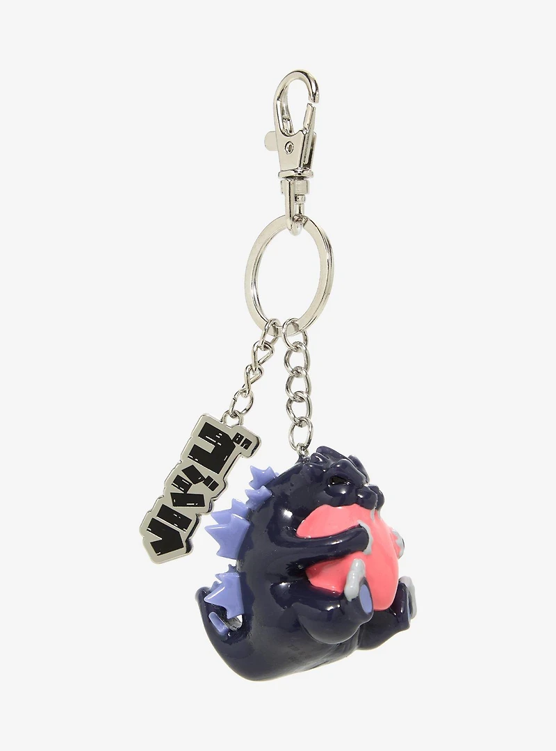 Godzilla Hugging Heart Multi-Charm Keychain - BoxLunch Exclusive