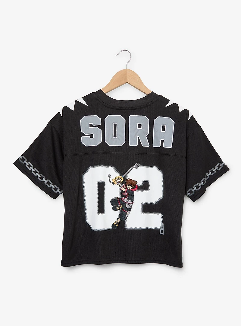 Disney Kingdom Hearts Sora Women's Cropped Football Jersey - BoxLunch Exclusive