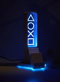 Paladone PlayStation Logo Lumistand Pro 3-in-1 Charging & Tech Accessory Stand with Light