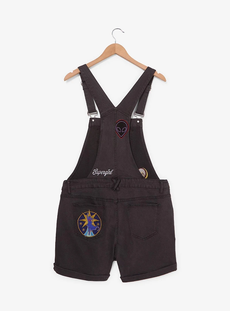 DC Comics Supergirl Patches Women's Short Overalls - BoxLunch Exclusive