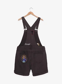 DC Comics Supergirl Patches Women's Plus Short Overalls - BoxLunch Exclusive
