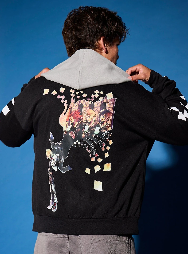 Disney Kingdom Hearts Roxas Nobody Zippered Hoodie - BoxLunch Exclusive