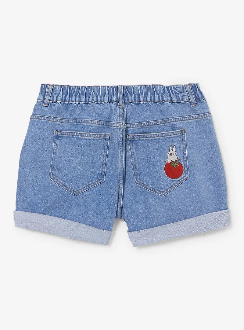 Studio Ghibli® My Neighbor Totoro Veggies Embroidered Women's High Waisted Shorts - BoxLunch Exclusive