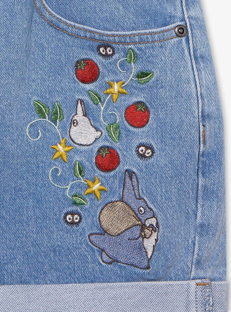 Studio Ghibli® My Neighbor Totoro Veggies Embroidered Women's High Waisted Shorts - BoxLunch Exclusive