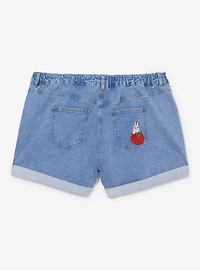Studio Ghibli® My Neighbor Totoro Veggies Embroidered Women's Plus High Waisted Shorts - BoxLunch Exclusive