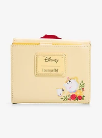 Loungefly Disney Beauty and The Beast Enchanted Rose Shimmer Wallet - BoxLunch Exclusive