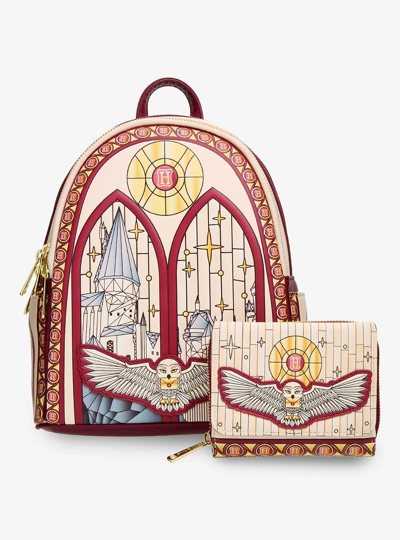Loungefly Harry Potter Hedwig Stained Glass Wallet- BoxLunch Exclusive