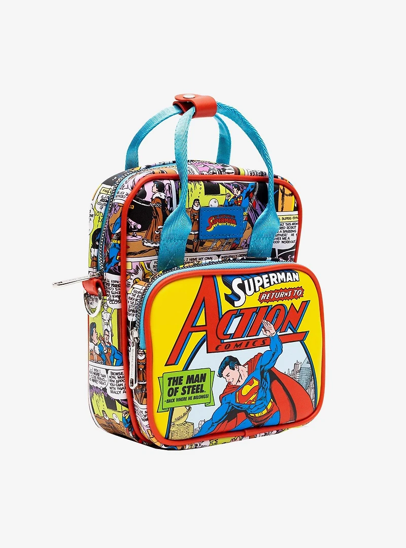 DC Comics Superman Return to Action Comics Cover Pose Crossbody Bag