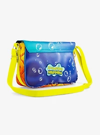 SpongeBob SquarePants Excited Full Body Pose Applique Crossbody Bag