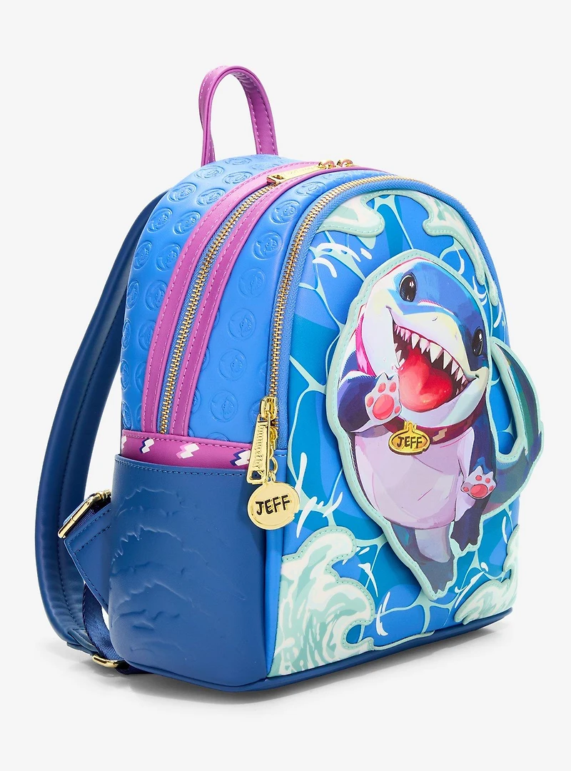Loungefly Marvel Rivals Jeff the Land Shark Mini Backpack - BoxLunch Exclusive