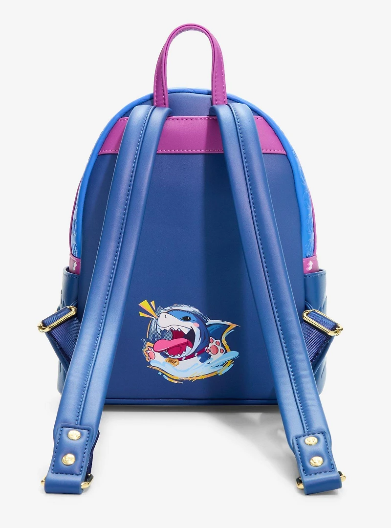 Loungefly Marvel Rivals Jeff the Land Shark Mini Backpack - BoxLunch Exclusive