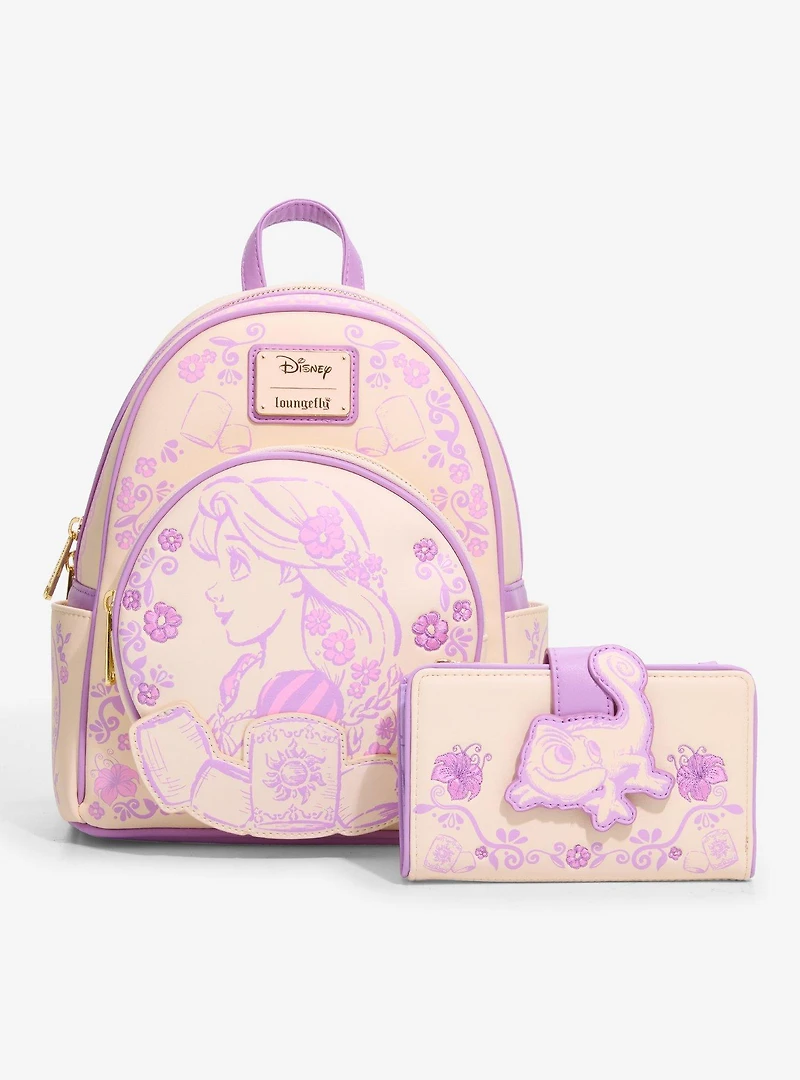 Loungefly Disney Tangled Rapunzel Sketched Mini Backpack — BoxLunch Exclusive