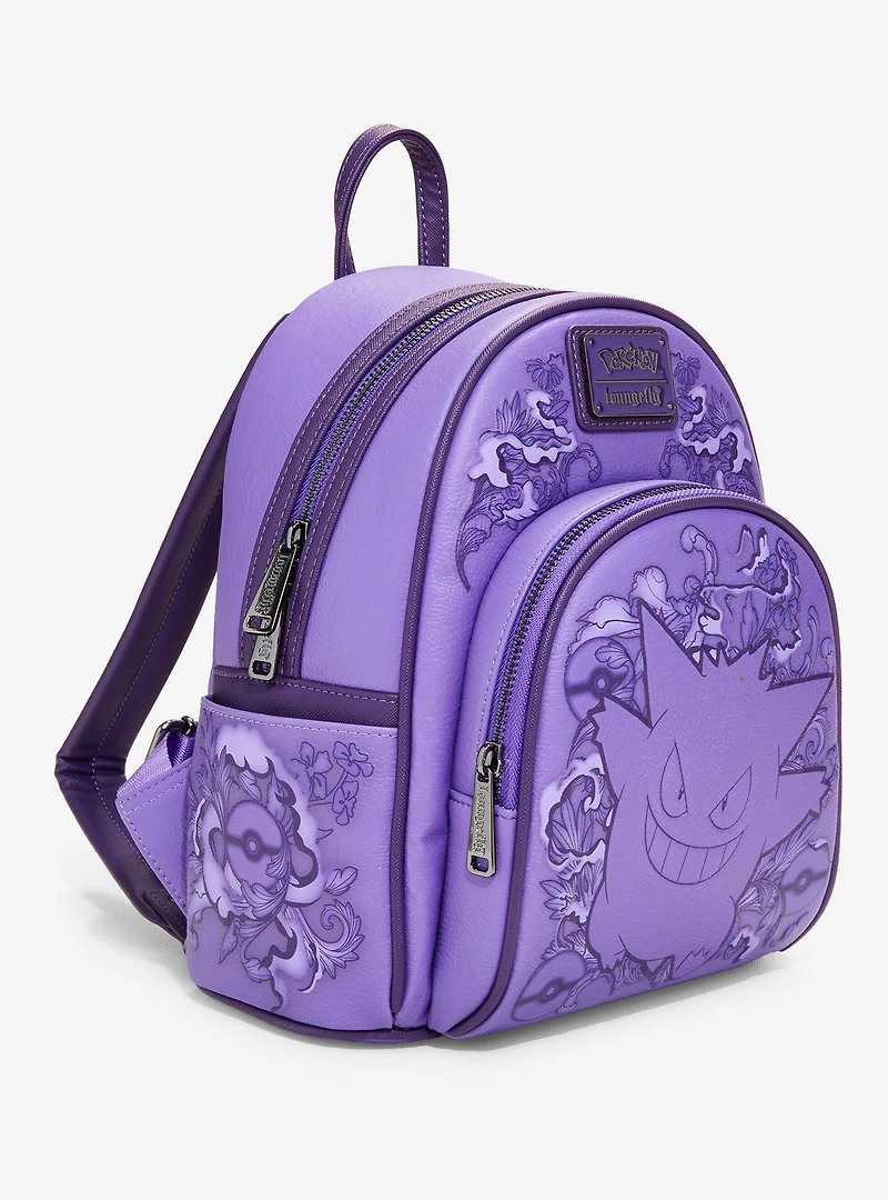 Loungefly Pokémon Gengar Purple Floral Mini Backpack - BoxLunch Exclusive