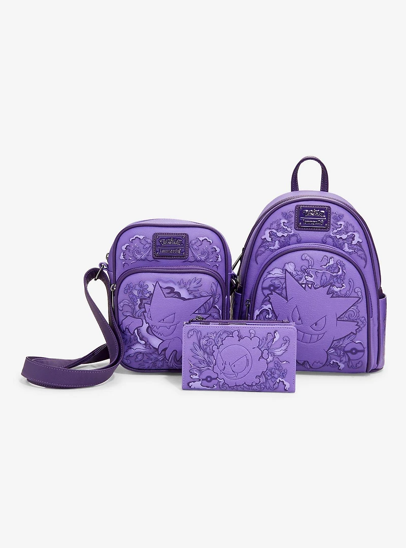 Loungefly Pokémon Haunter Purple Floral Crossbody Bag - BoxLunch Exclusive