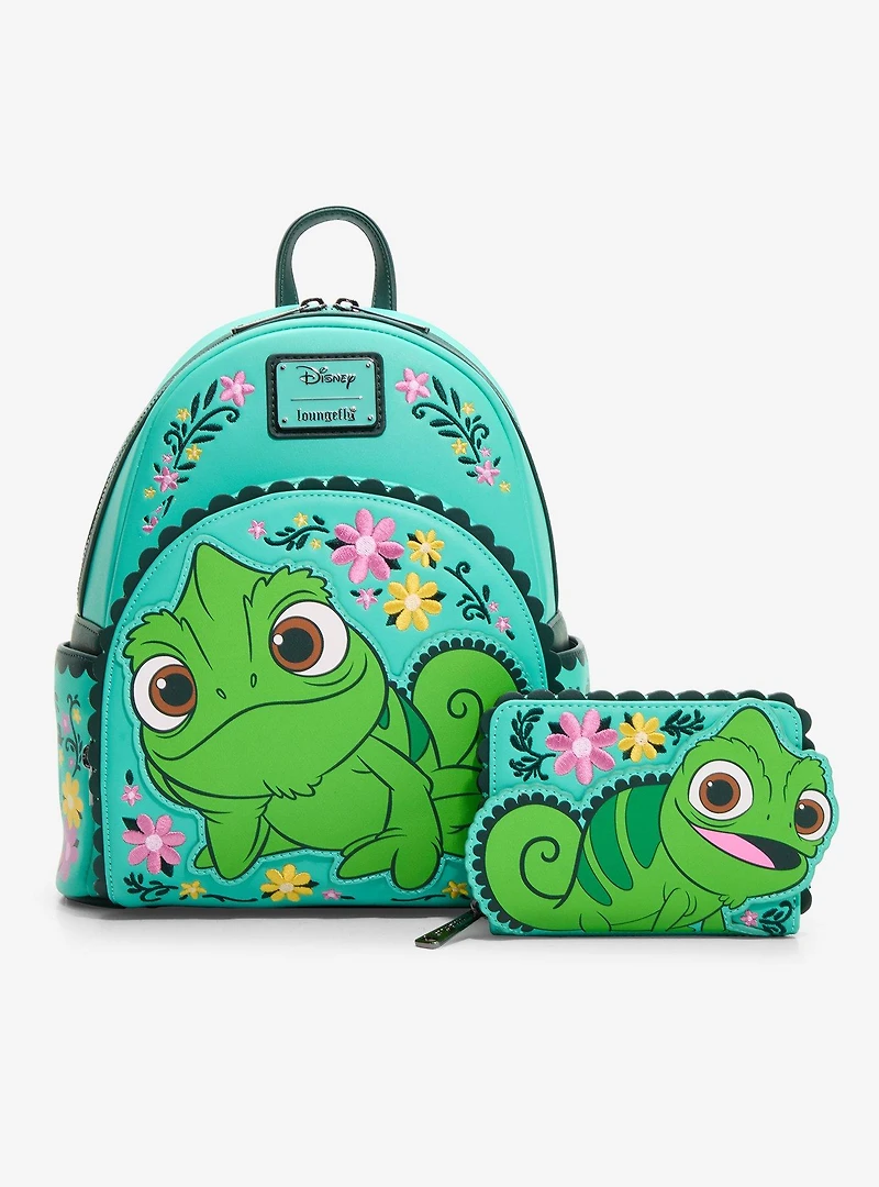 Loungefly Disney Tangled Pascal Floral Wallet- BoxLunch Exclusive