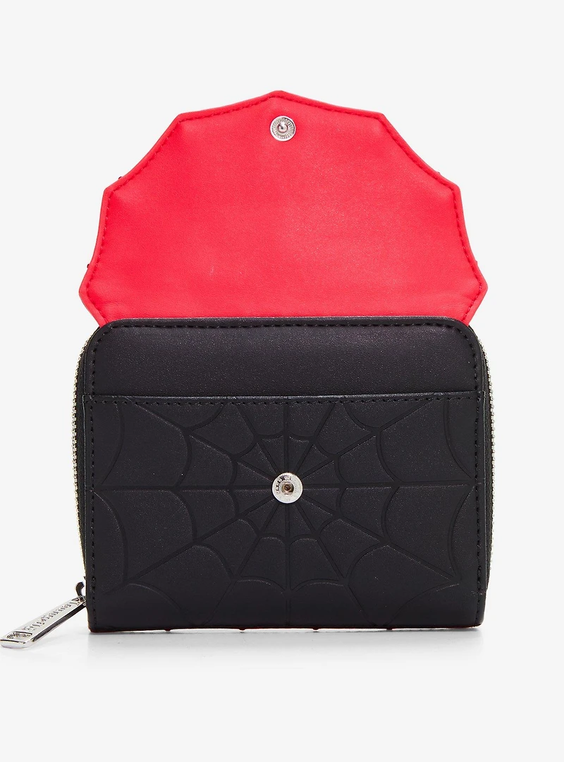 Loungefly Marvel Spider-Man Web Bow Wallet - BoxLunch Exclusive