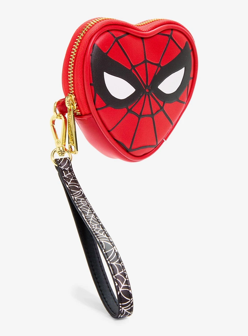 Loungefly Marvel Spider-Man Heart Mask Coin Purse - BoxLunch Exclusive