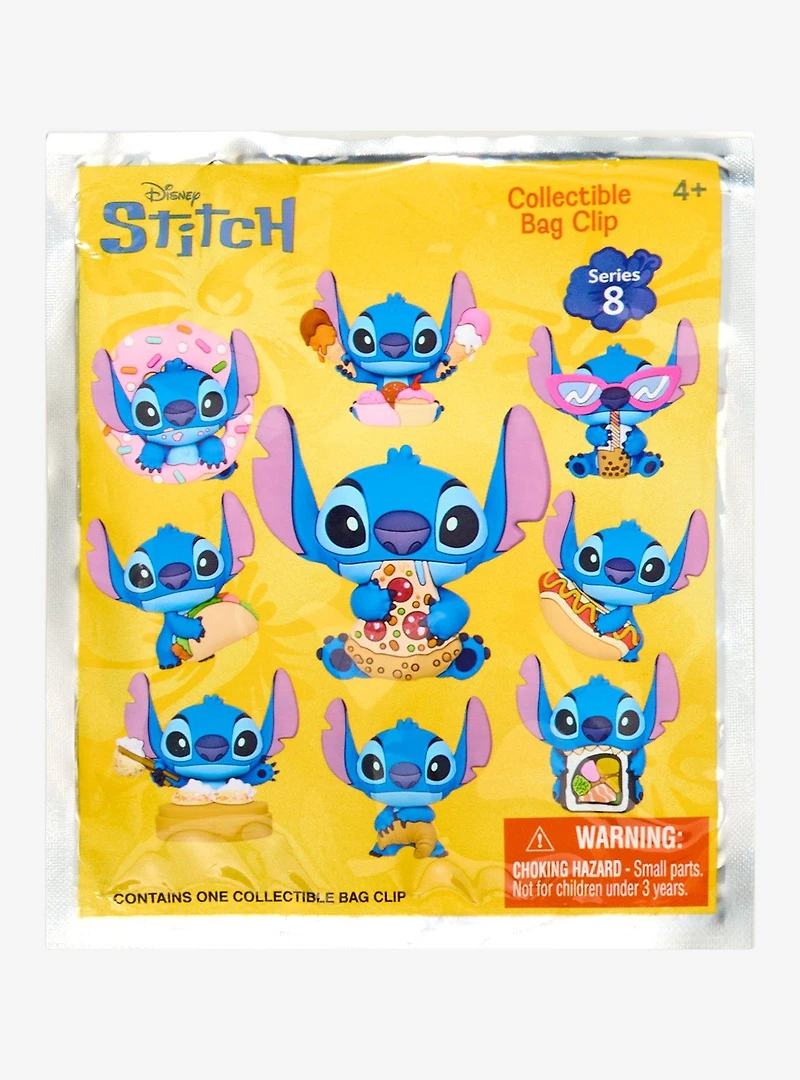 Disney Lilo & Stitch Food Stitch Series 8 Blind Bag Figural Bag Clip