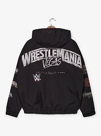 WWE WrestleMania Logos Windbreaker Hoodie - BoxLunch Exclusive