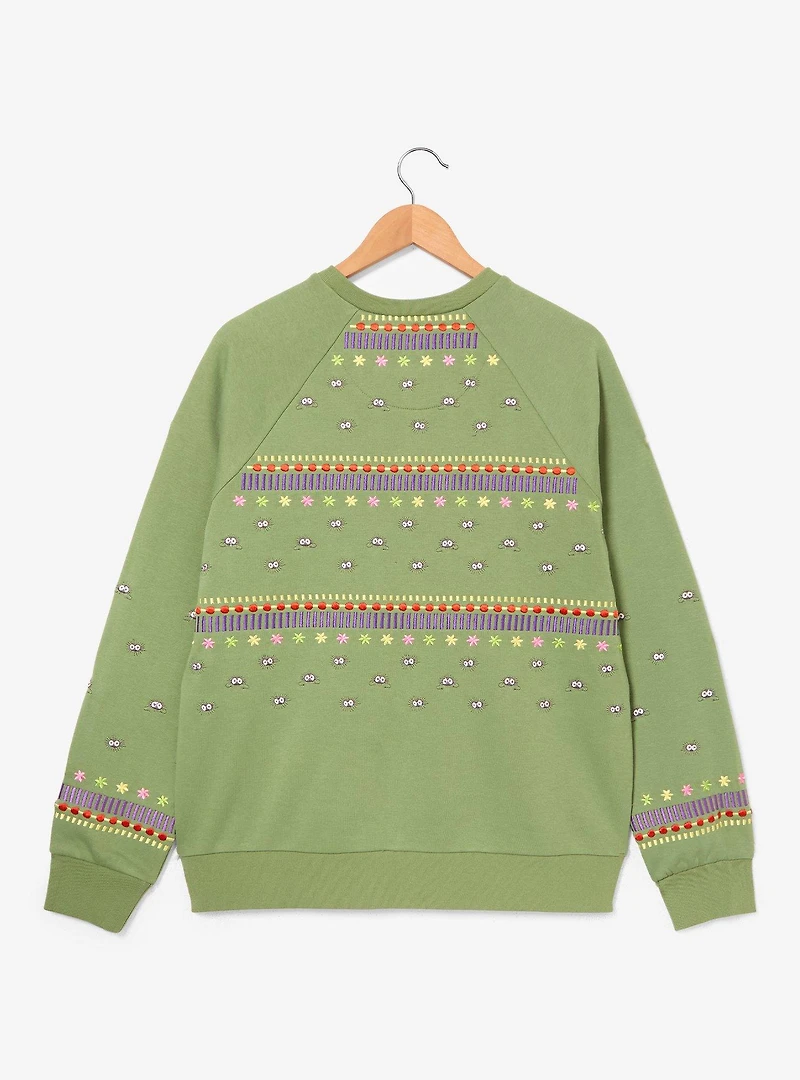 Studio Ghibli® Spirited Away Soot Sprites Embroidered Women's Crewneck - BoxLunch Exclusive