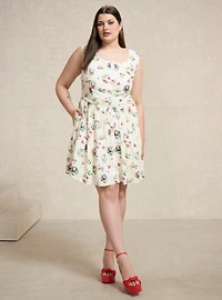 Studio Ghibli® Spirited Away Floral Characters Allover Print Plus Tank Dress - BoxLunch Exclusive